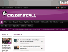 Tablet Screenshot of citizenscall.net